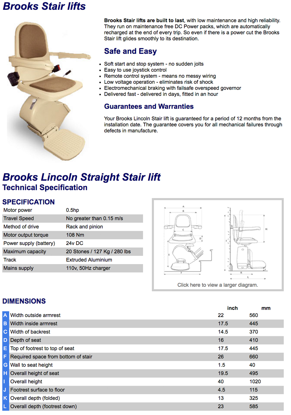 brooks stairlift repairs Low Cost